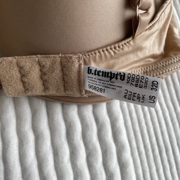 NWT Wacoal Nude Pushup Bra 32D (b.tempt'd line, Future Foundation bra) - Picture 5 of 6